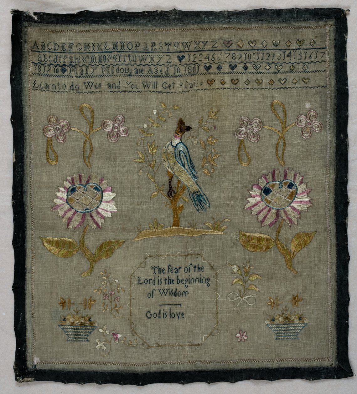 Sampler af Mary Macdougale af English School