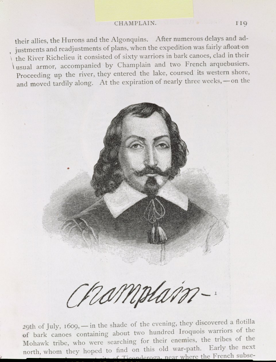 Samuel de Champlain (ca. 1567-1635) illustration fra bind IV af 
