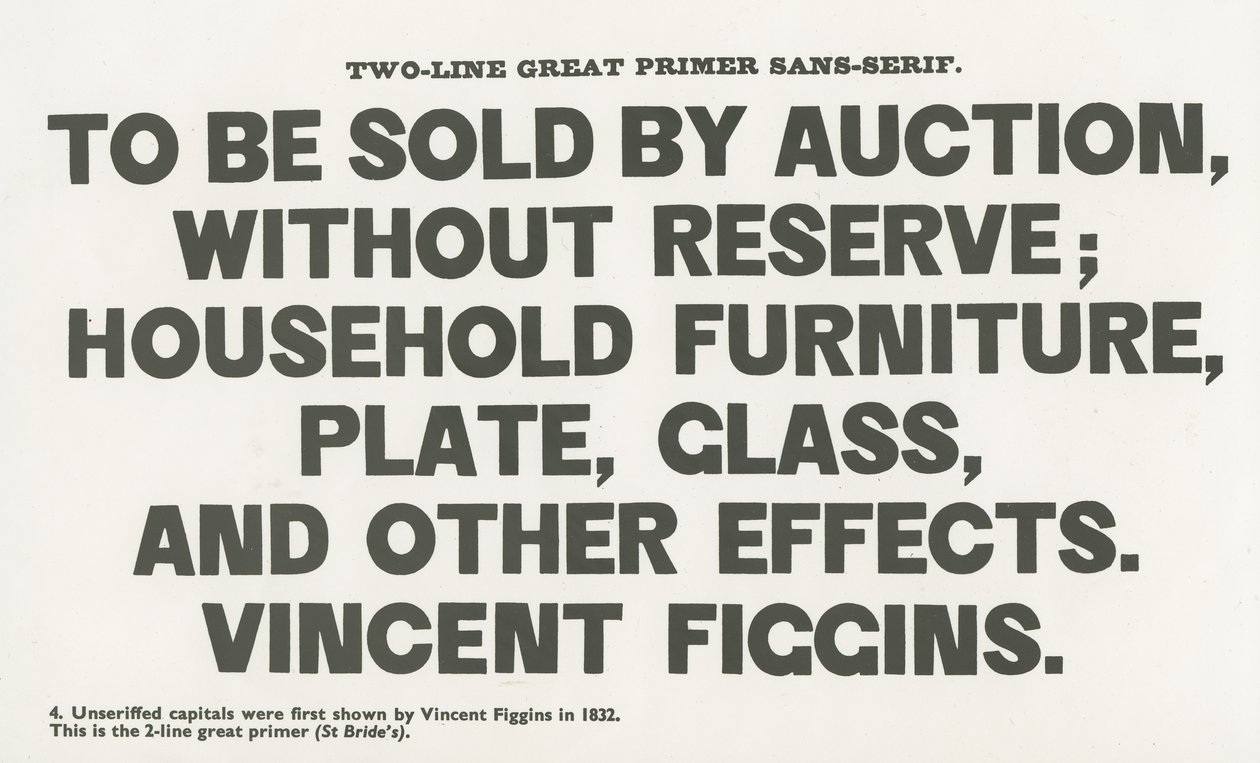 Sans serif plakat af English School