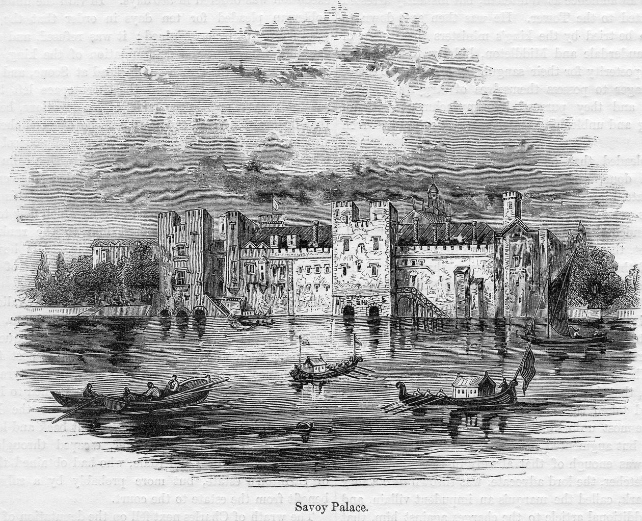 Savoy Palace, 1661 af English School