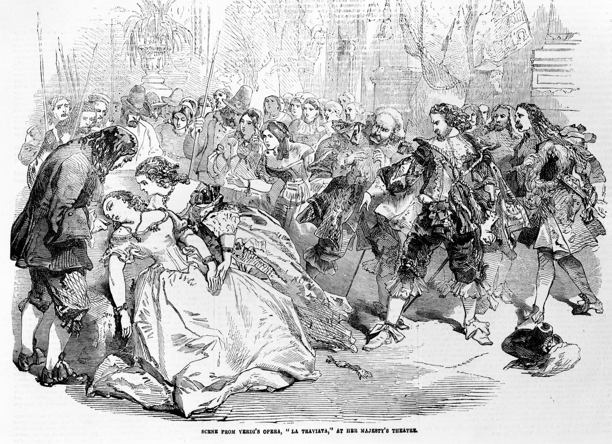 Scene fra Verdis Opera La Traviata på Her Majesty
