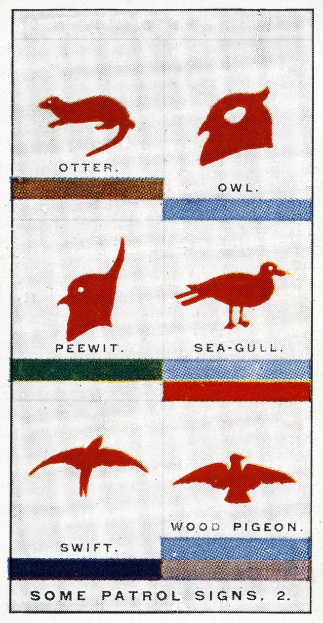 Spejderpatruljens skilte, 1929 af English School