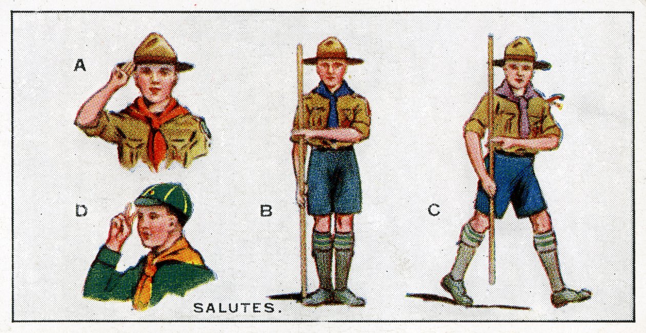 Spejderhilsner, 1929 af English School