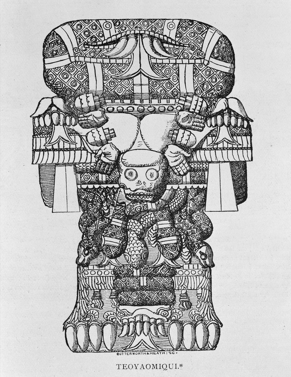 Skulptur af gudinden Coatlicue, fra 