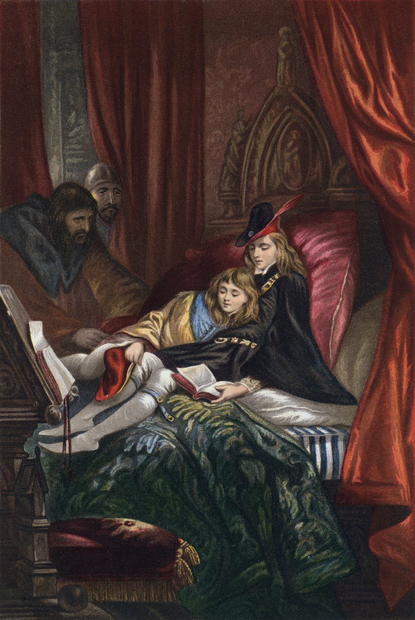 Shakespeare, Kong Richard den Tredje, Akt IV, Scene 3 (chromolitho) af English School