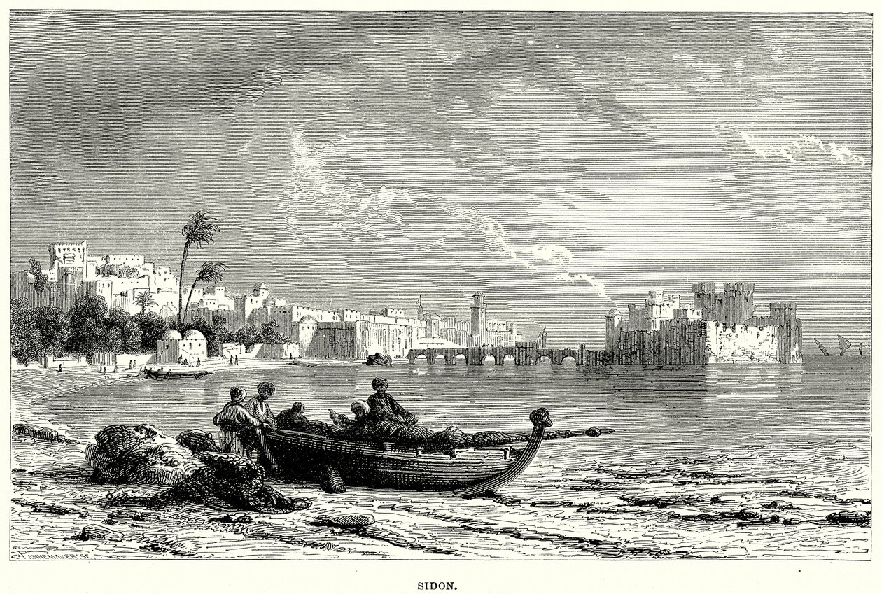 Sidon (kobberstik) af English School