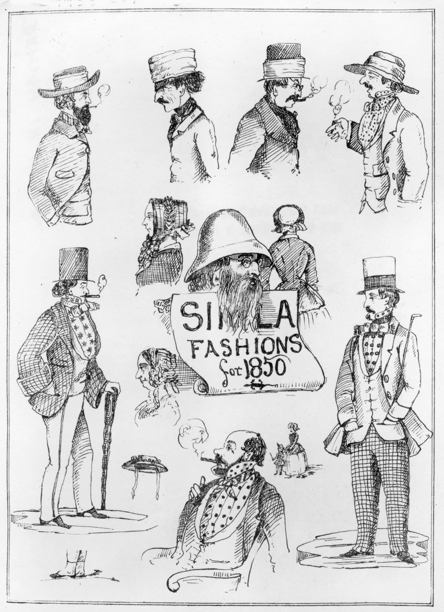 Simla Fashions for 1850 af English School