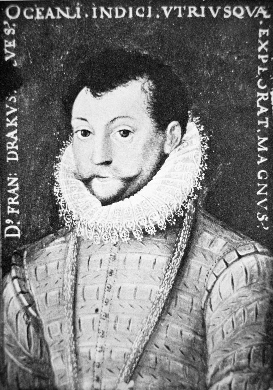 Sir Francis Drake (gravering) af English School