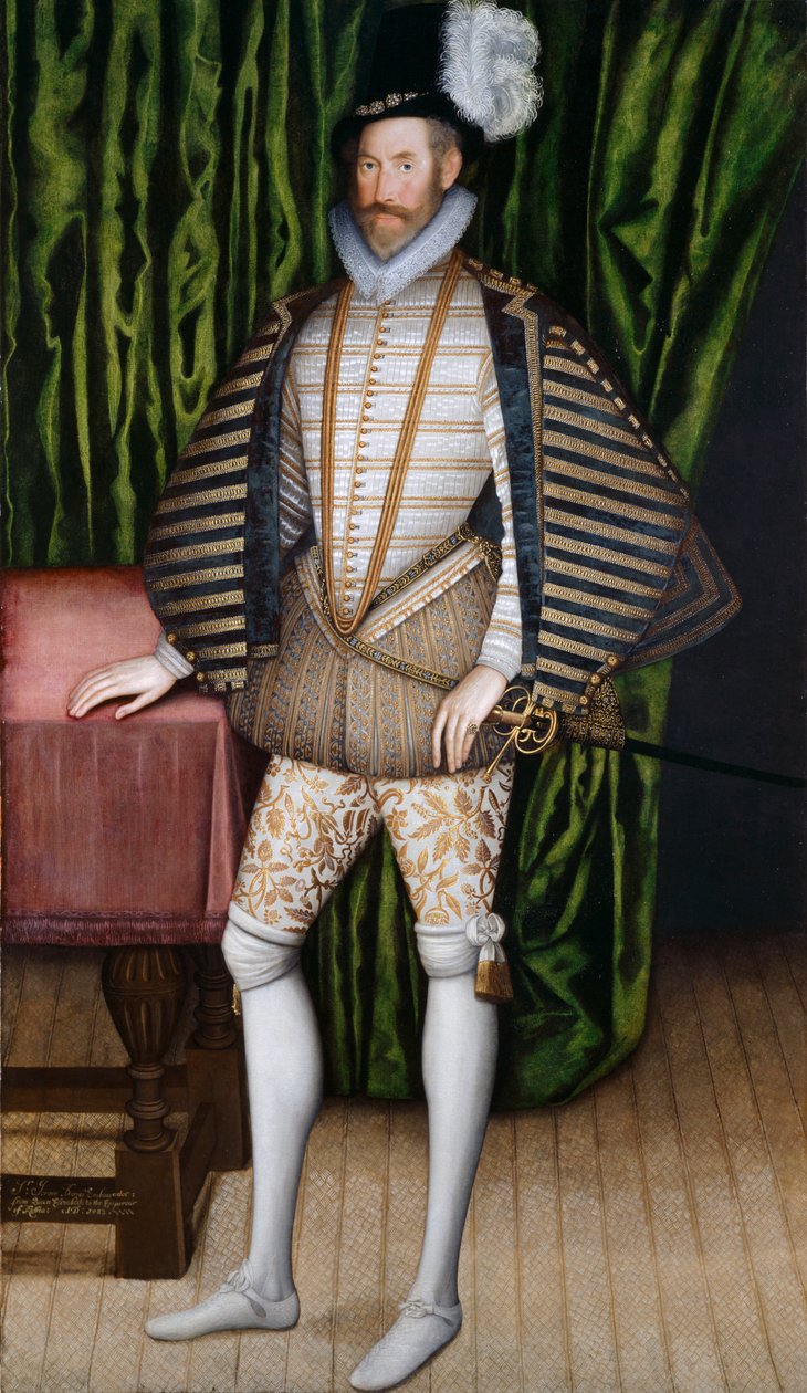 Sir Jerome Bowes (olie på lærred) af English School