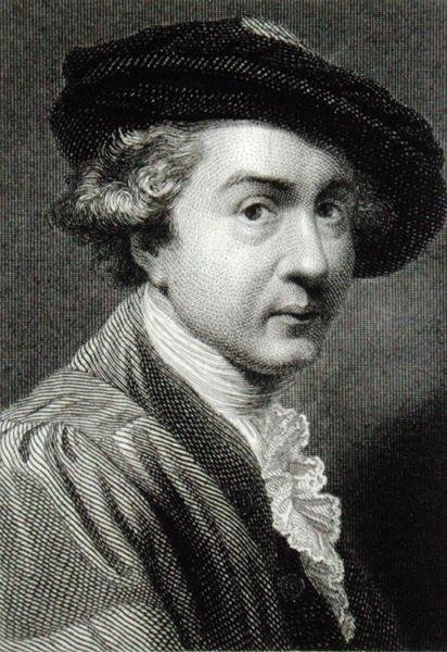 Sir Joshua Reynolds (1723-92) (gravering) af English School