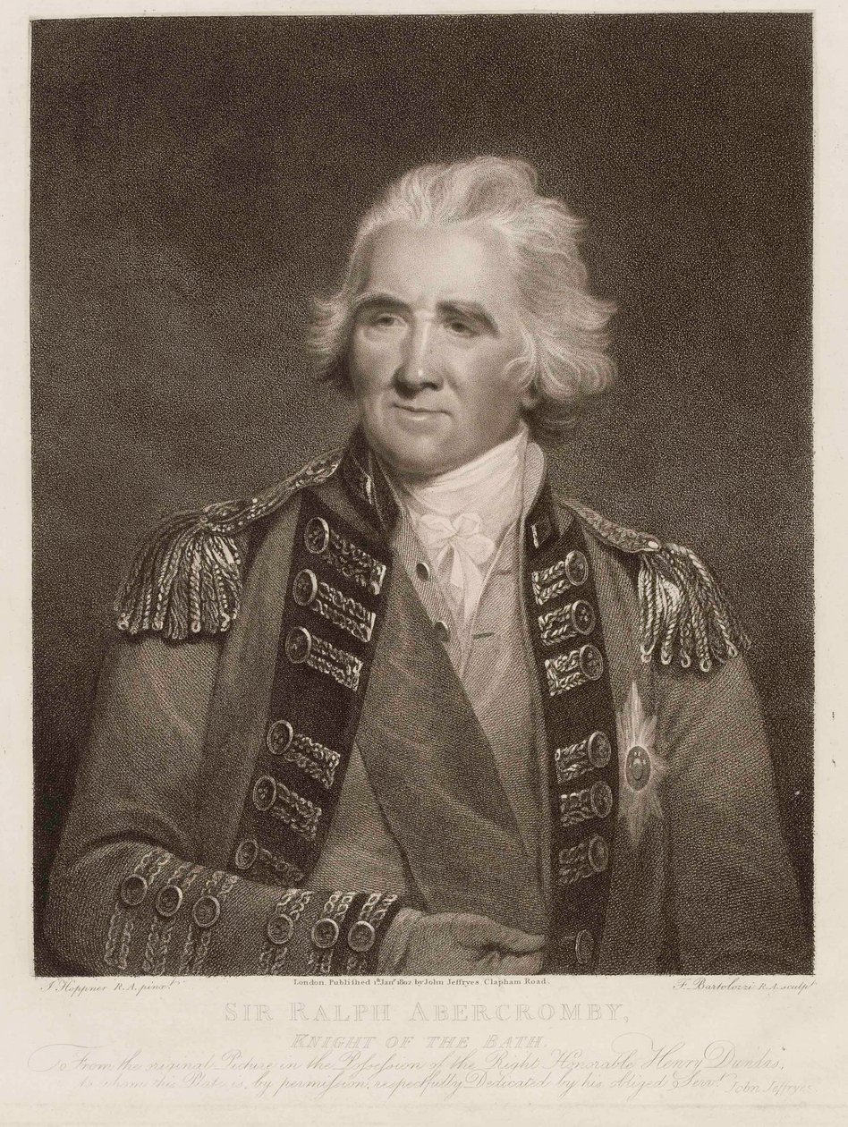 Sir Ralph Abercromby, Knight of the Bath, ca. 1800 (stipple gravering) af English School