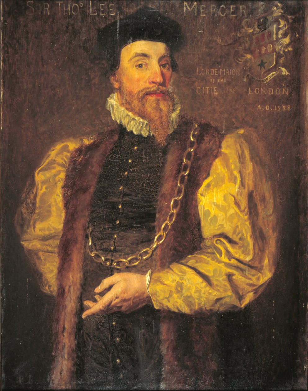 Sir Thomas Leigh, 1558 af English School