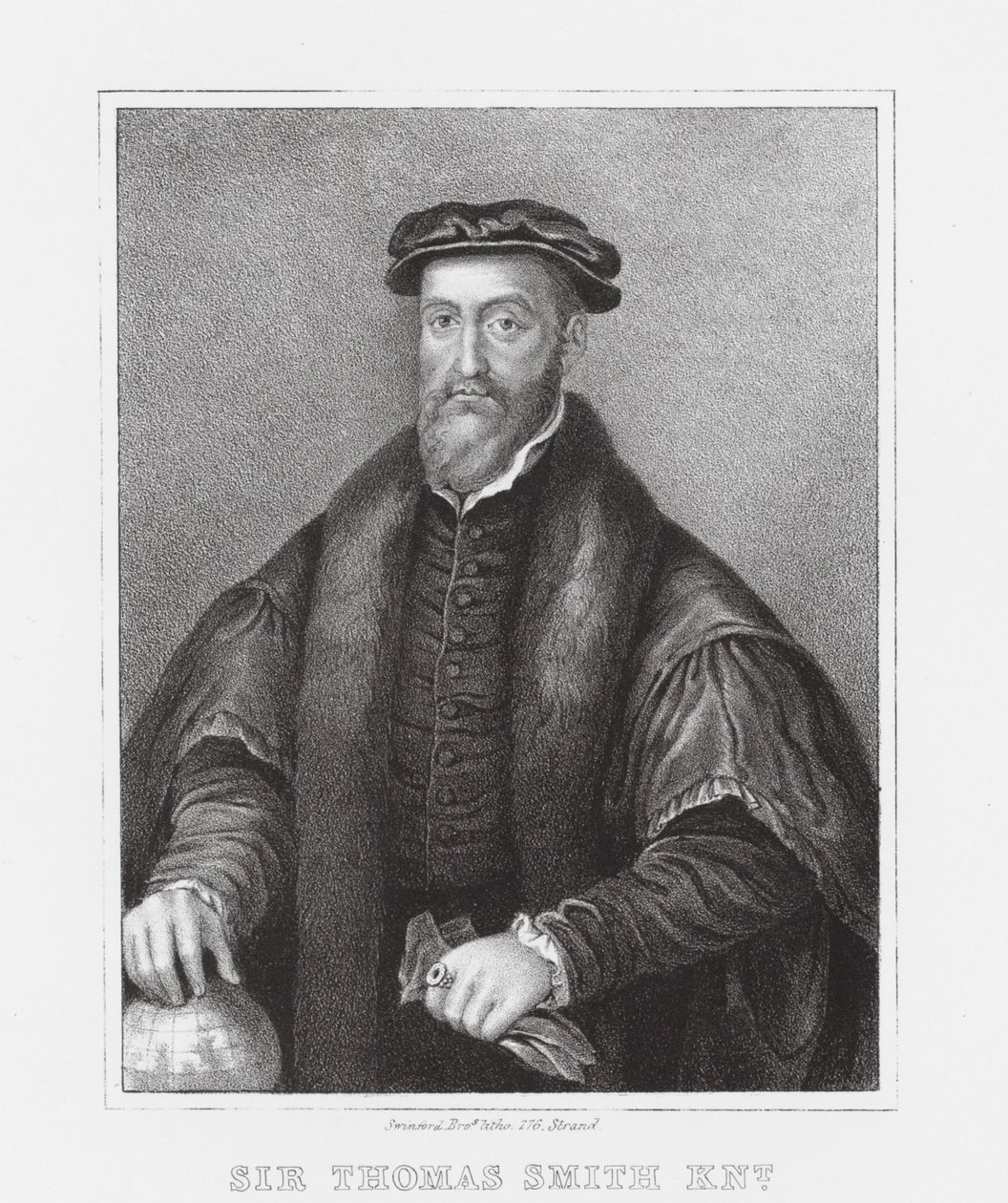 Sir Thomas Smith KNT (gravering) af English School
