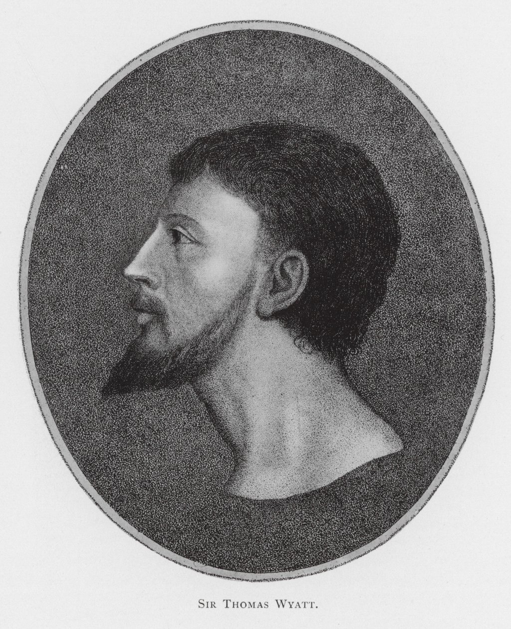 Sir Thomas Wyatt (litografi) af English School