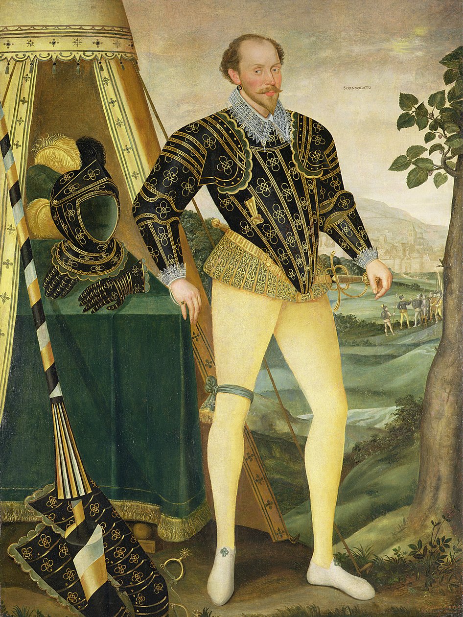 Sir William Drury fra Hawstead, Suffolk (1527-79), 1587 af English School