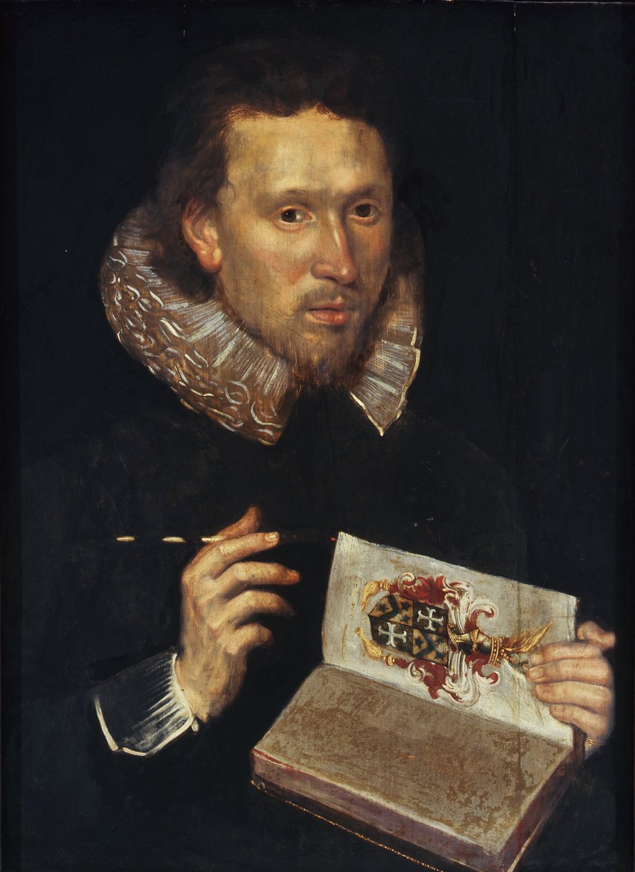 Sir William Segar, våbenkonge med strømpebånd af English School