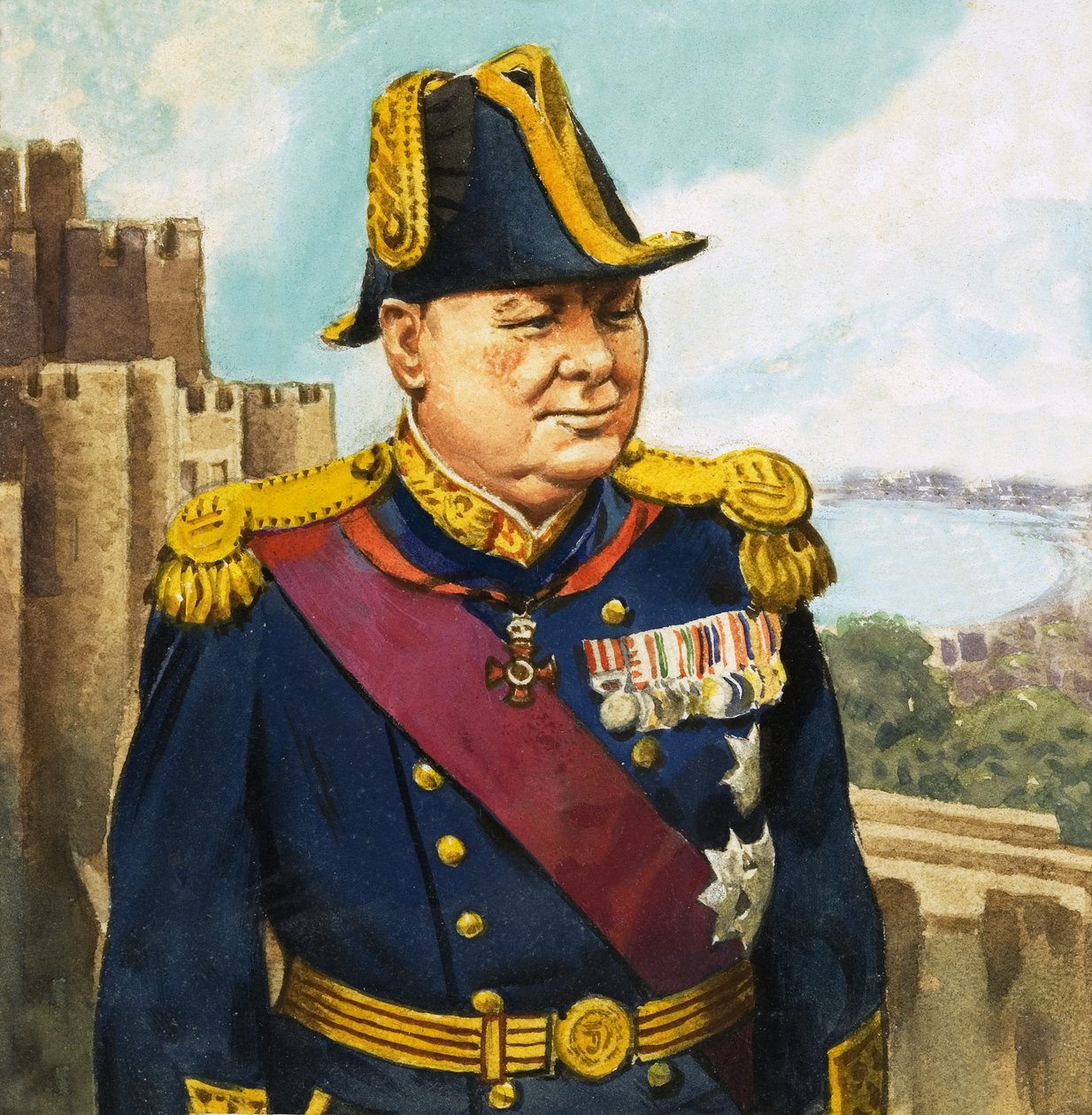 Sir Winston Churchill af English School