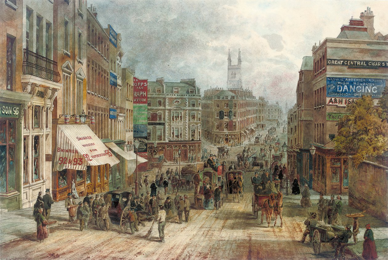 Snow Hill, Holborn, London af English School