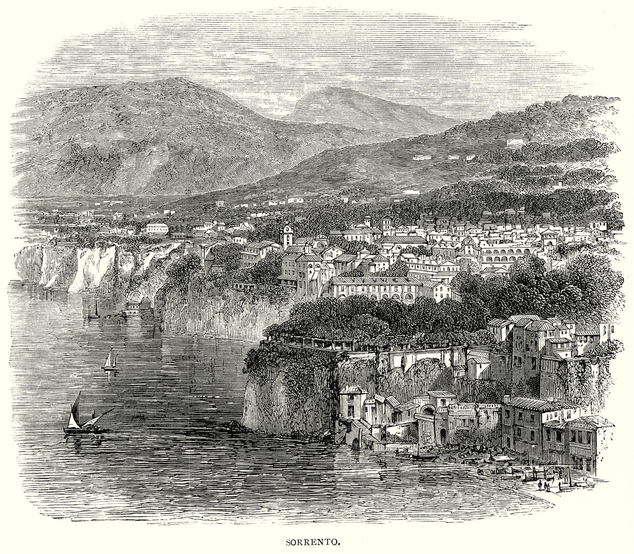 Sorrento (gravering) af English School