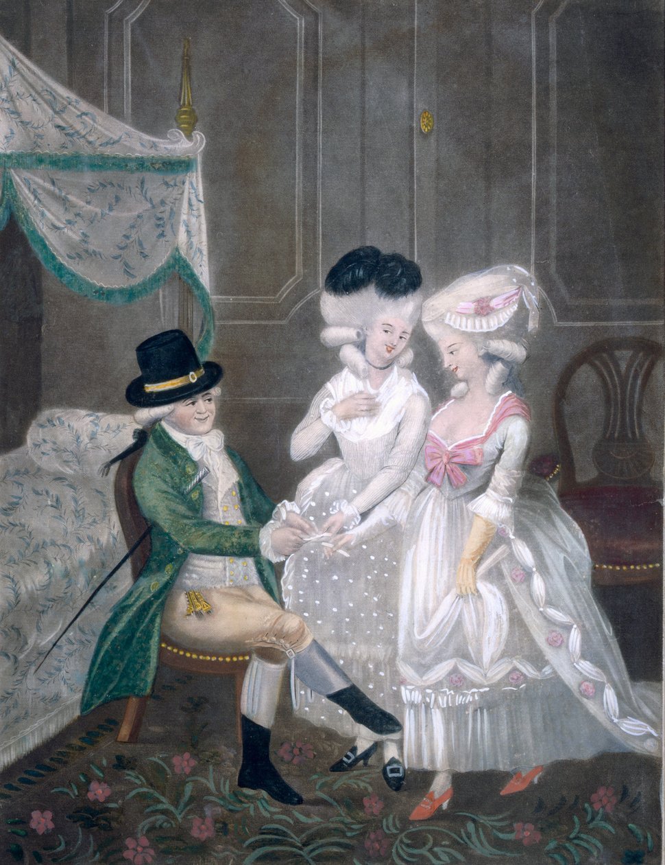 Sr. Timothy Thicketts første hjul til London, eller, Beauties of Kings sted, trækker lod om en --, 1781 af English School