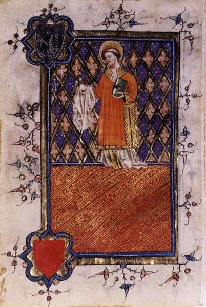 St. Barnabas, fra en timebog, ca. 1400-40 (vellum) af English School