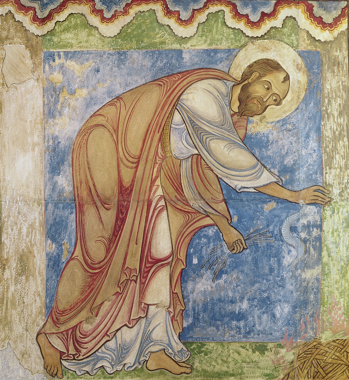 St. Paul and the Viper, i St. Anselm