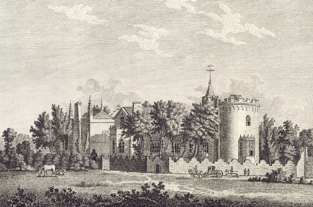 Strawberry Hill: North Front, 1784 af English School