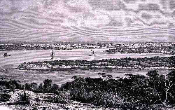 Sydney Harbour, New South Wales, Australien, fra 