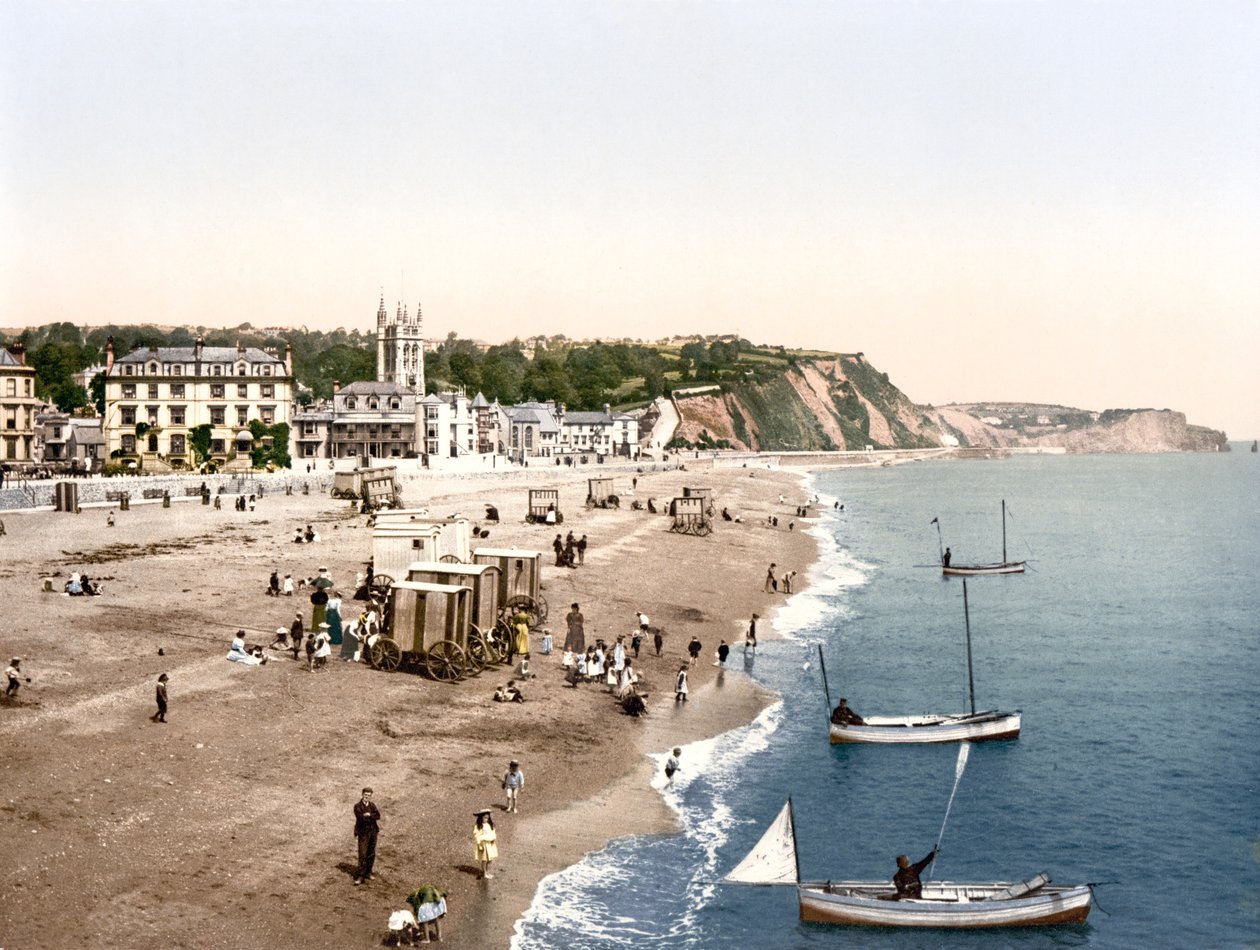 Teignmouth (håndfarvet foto) af English School