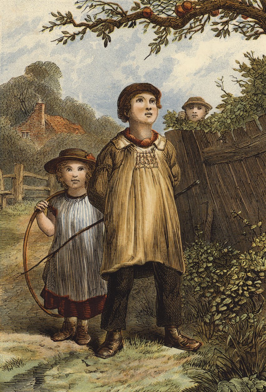 Temptation (farvelitografi) af English School