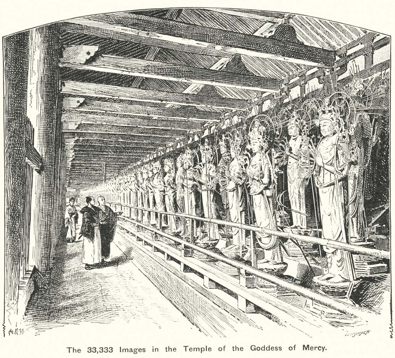 De 33.333 billeder i barmhjertighedsgudindens tempel (gravering) af English School