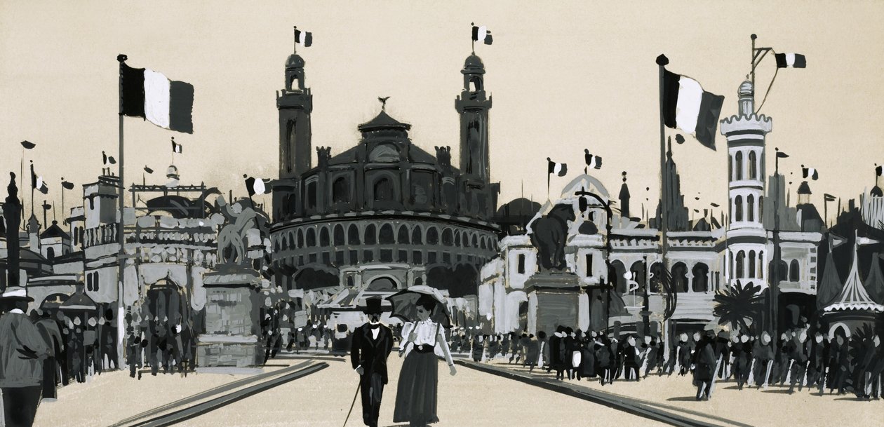 Den algeriske del af den internationale udstilling i Paris i 1900 af English School