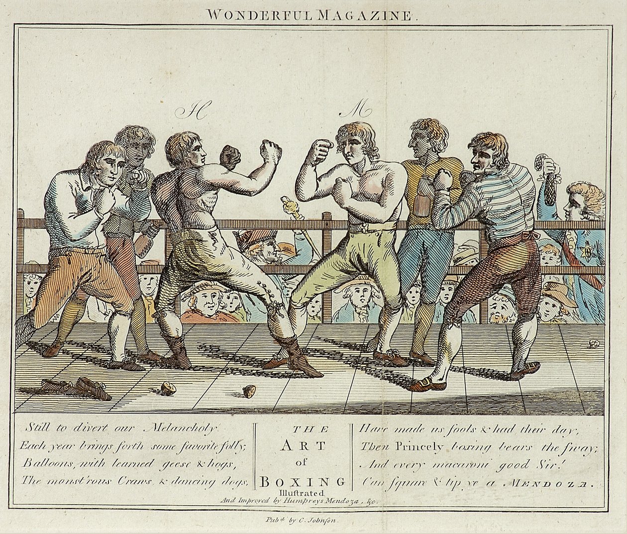 The Art of Boxing (farve litho) af English School