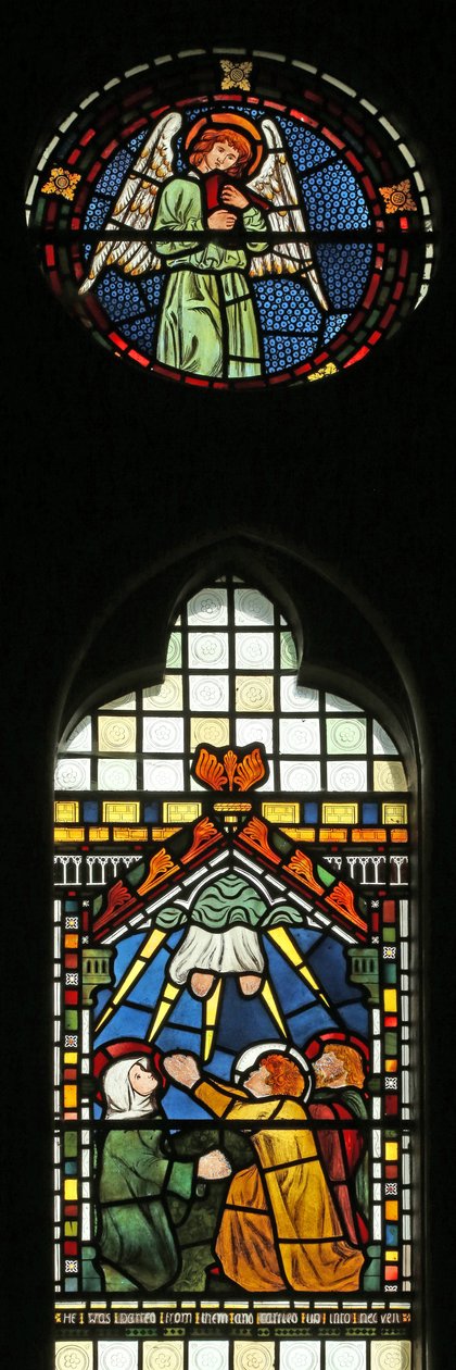 Himmelfart med Jomfru Maria, Sankt Peter og Sankt Johannes af English School