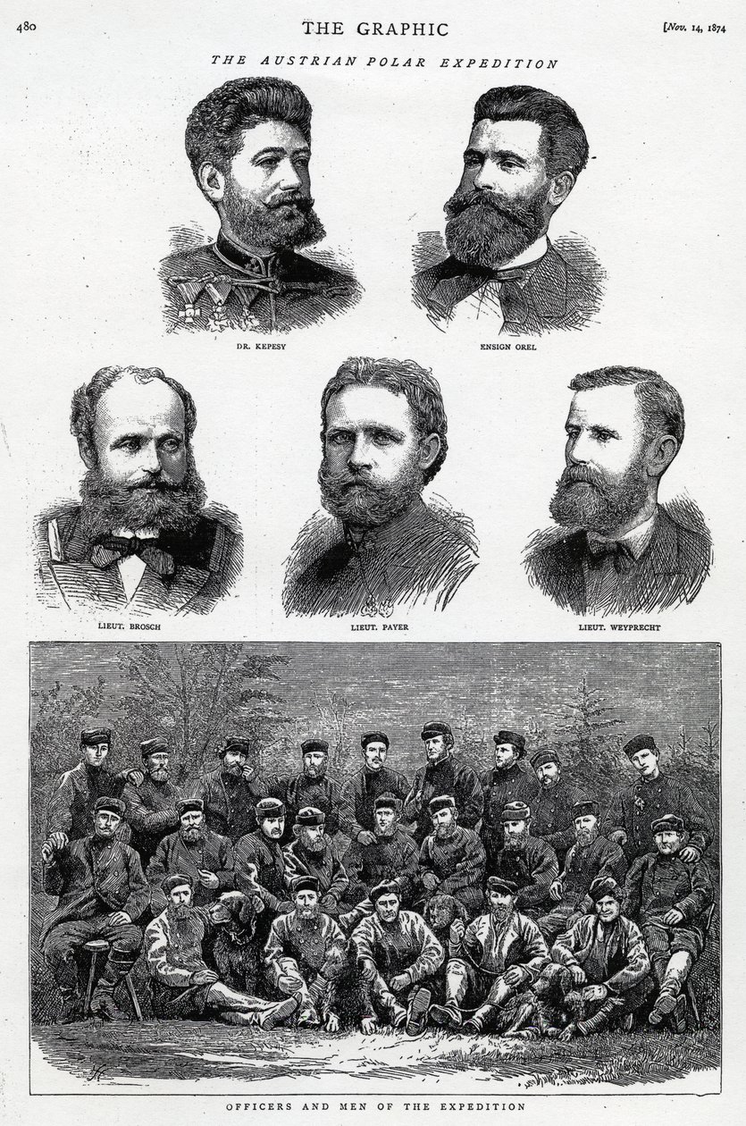 Den østrigske polarekspedition, offentliggjort i The Graphic, 14. november 1874 af English School