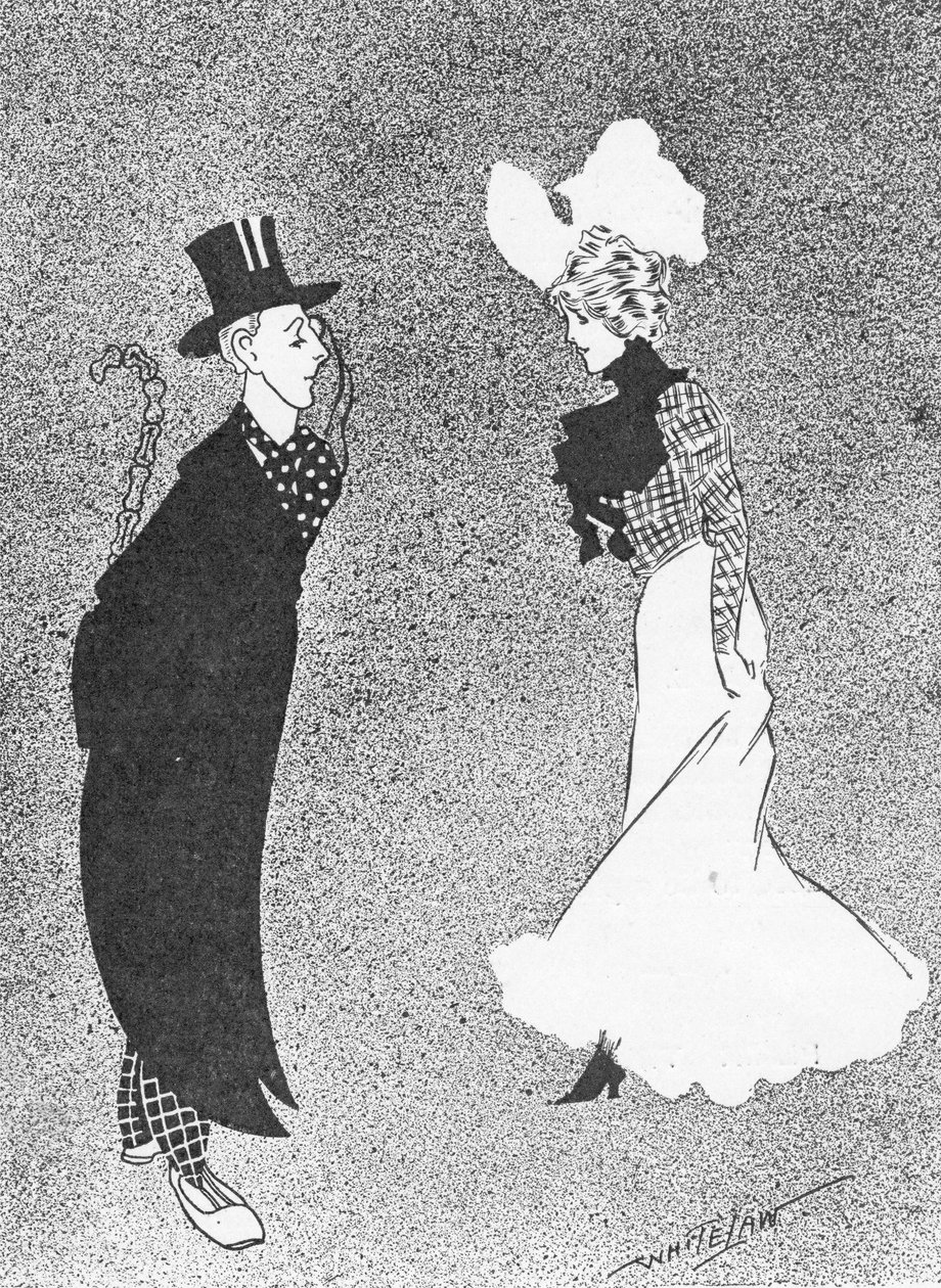 The Bare Fact, illustration fra Kongen, 25. maj 1901 af English School