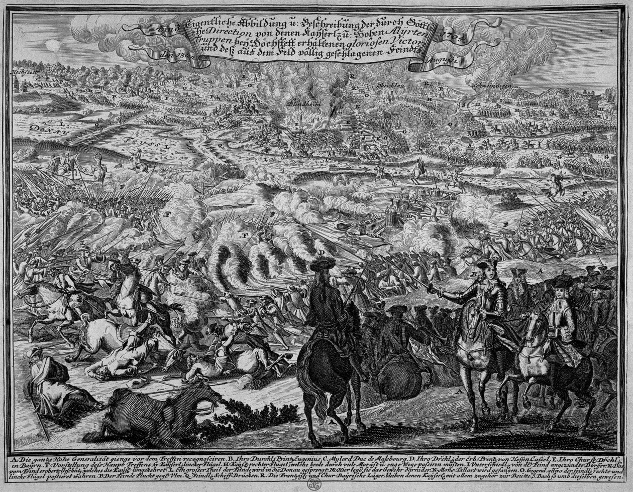 Slaget ved Blenheim, 13. august 1704 af English School