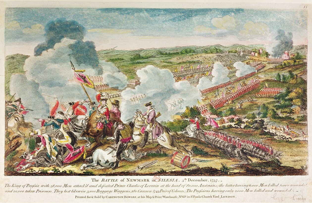Slaget ved Neumark, Schlesien 5. december 1757 af English School