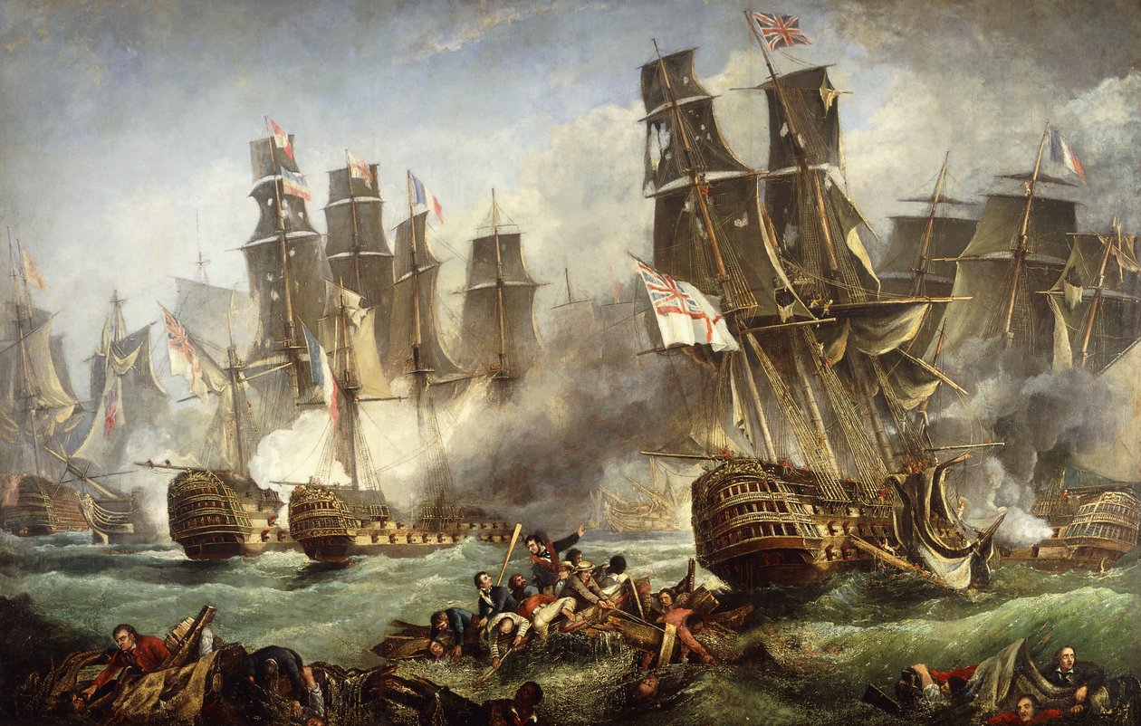 Slaget ved Trafalgar, af English School