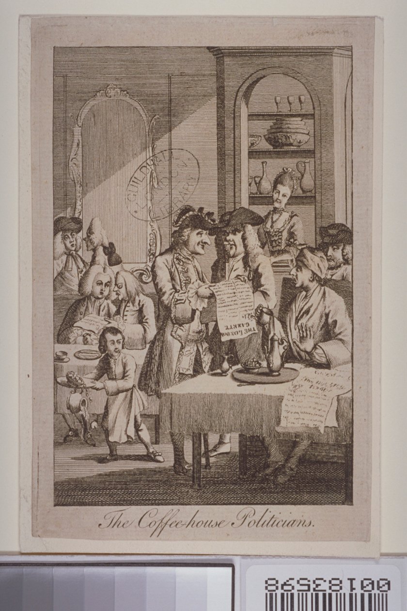 Kaffehuspolitikerne, 1772 af English School