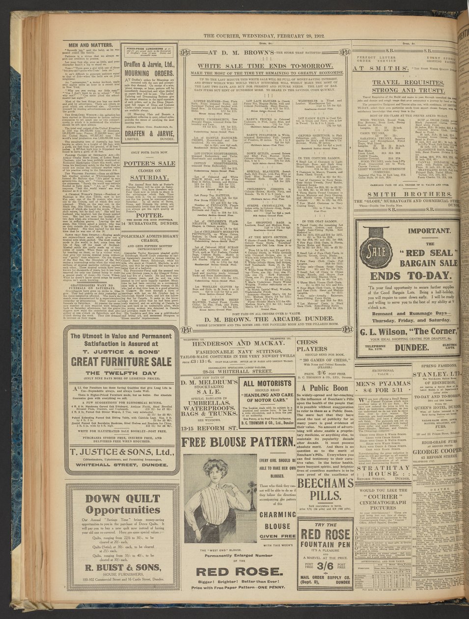 The Courier, 28. februar 1912 af English School