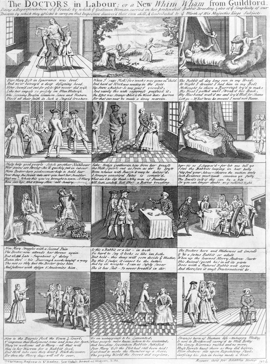 The Doctors in Labour, or a New Whim Wham fra Guildford, 1726 af English School