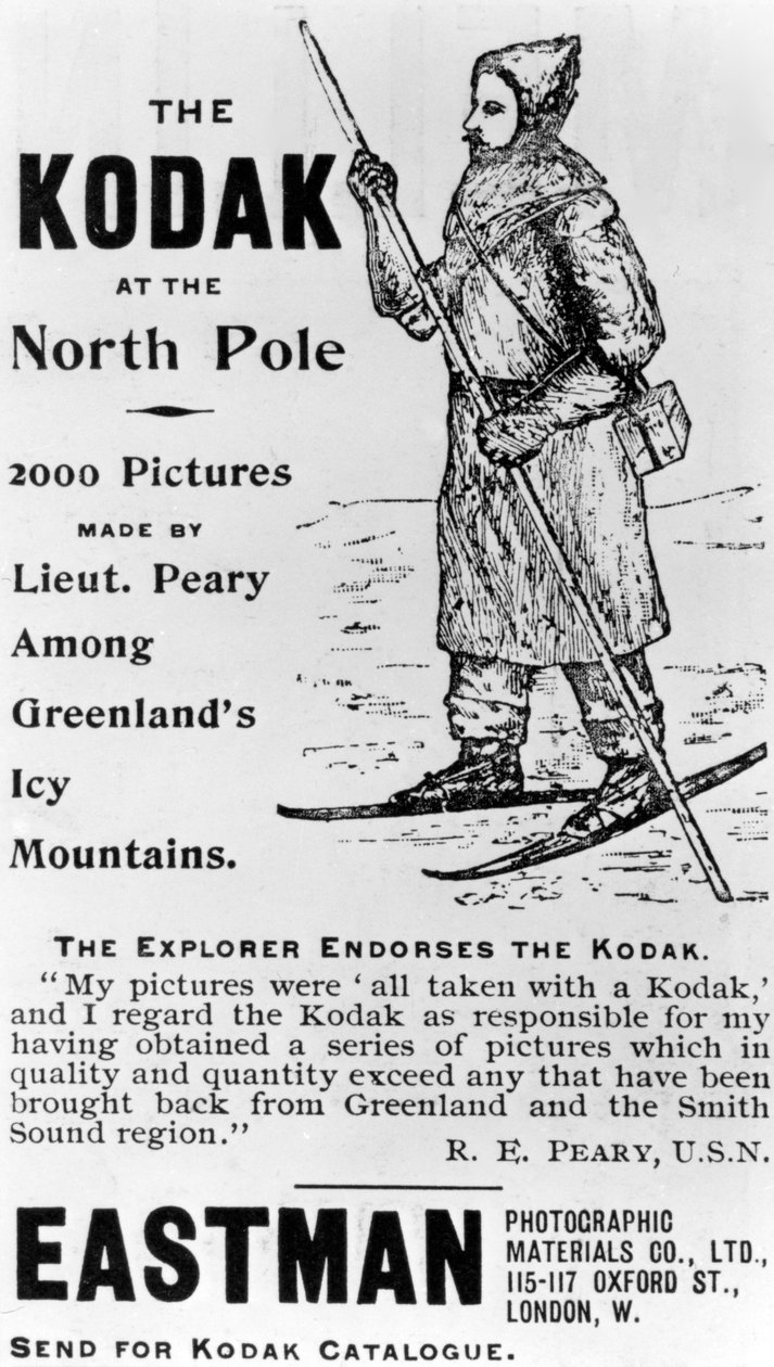 The Explorer støtter Kodak, 1893 af English School