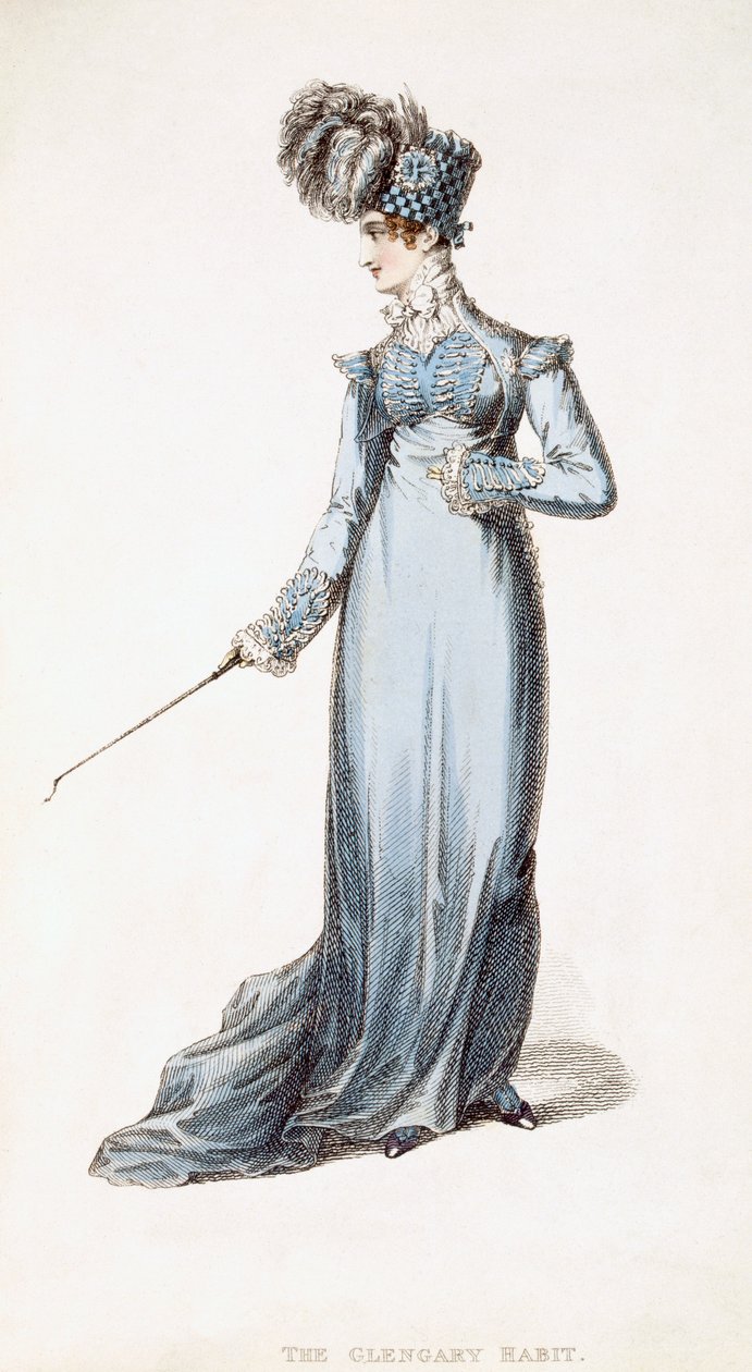 The Glengarry Habit, modeplade fra Ackermanns Repository of Arts af English School