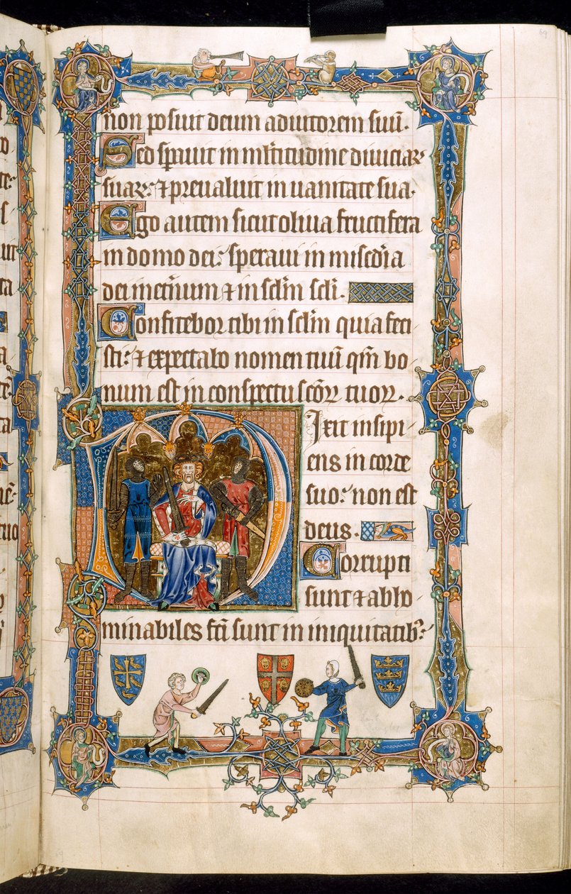 The Gorleston Psalter, Tilføj MS 49622 f.69r af English School