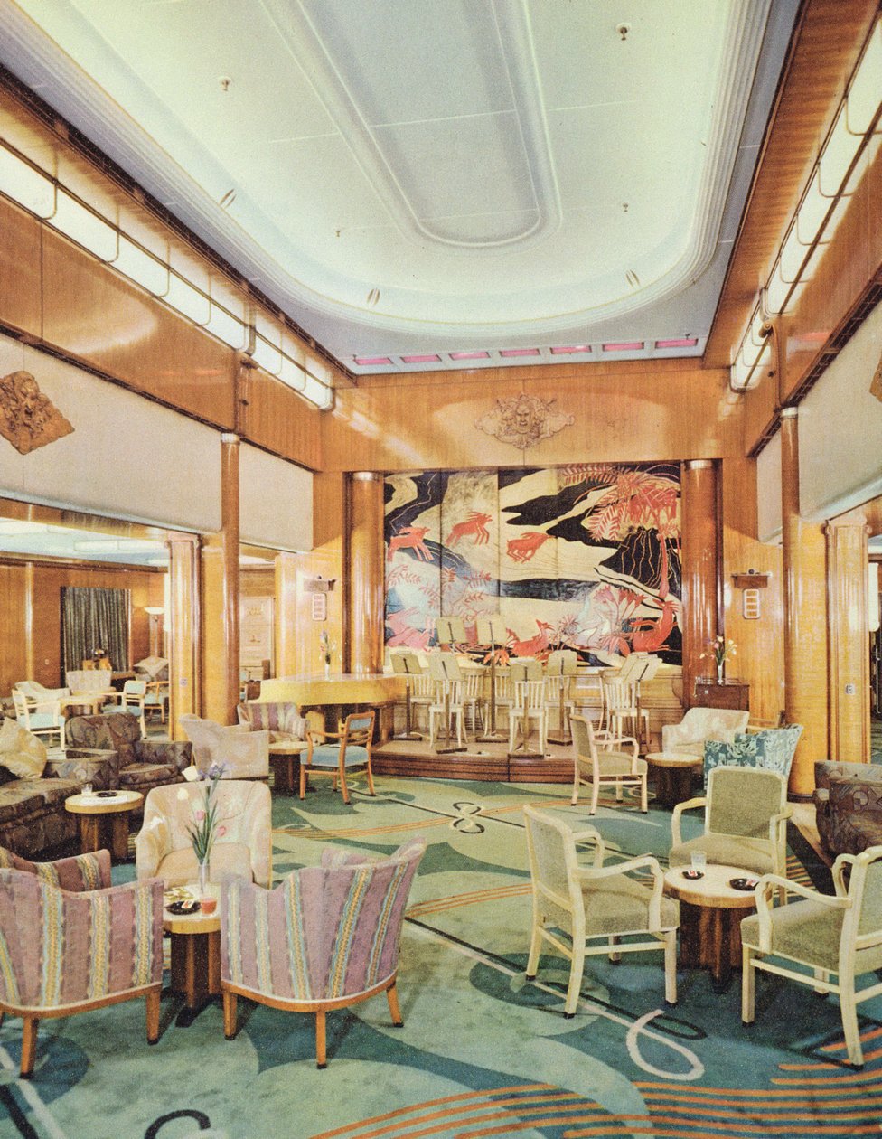 The Grand Hall, ombord på RMS Mauretania af English School