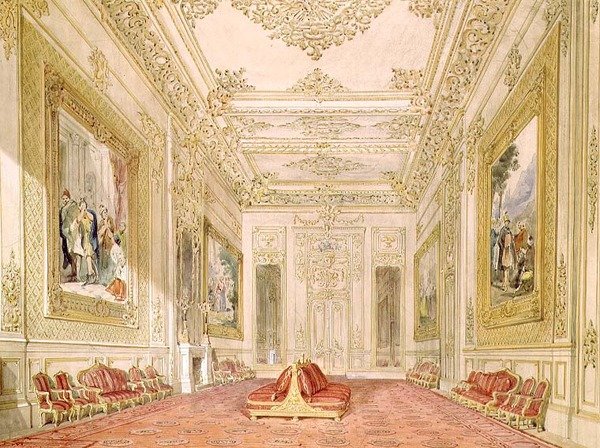 The Grand Reception Room, Windsor Castle af English School