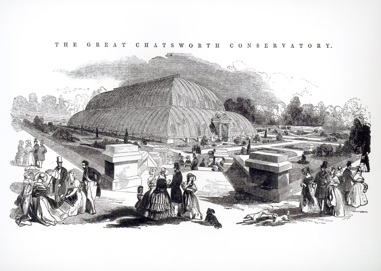 Det Store Konservatorium i Chatsworth, 1844 af English School