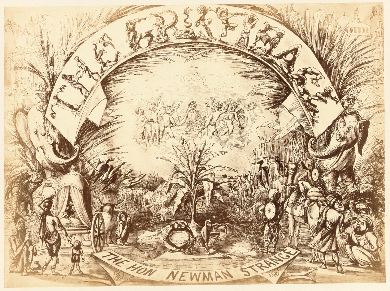The Griffinage, Hon. Newman Strange, side fra The Delhi Sketchbook, 1850-54 af English School