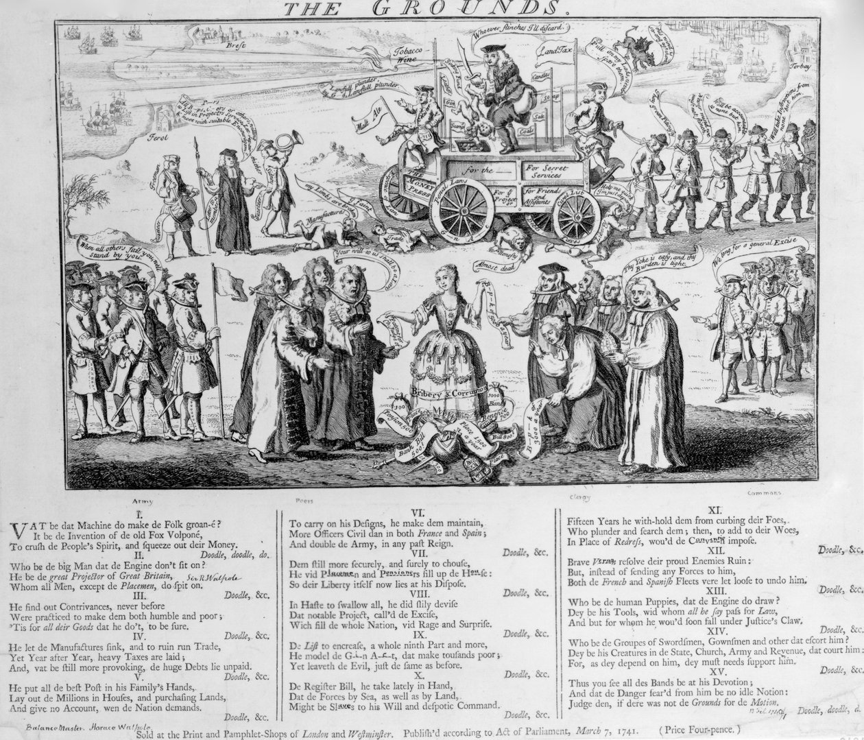 Grunden, 1741 af English School
